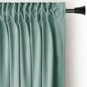 Világoszöld bársony dimout (részleges sötétítő) függöny 140x245 cm Pleat – Restilo kép