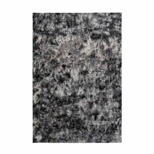 Modern mintás szőnyeg, sötétszürke, poliészter, 160x230 cm - CARRELIS - Butopêa kép