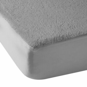 Szürke gumis mikroplüss lepedő 185x200 cm Thermal Sherpa – Catherine Lansfield kép