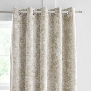 Bézs bársony függöny szett 2 db-os 168x137 cm Crushed Velvet – Catherine Lansfield kép