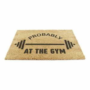 Kókuszrost lábtörlő 40x60 cm Probably At The Gym – Artsy Doormats kép