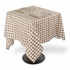 Pamut asztalterítő 150x150 cm Gingham – Tiseco Home Studio kép