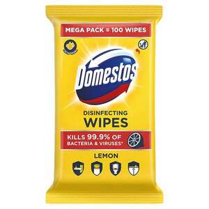 Domestos Lemon fertőtlenítő hatású higiénikus törlőkendő, 100 db kép