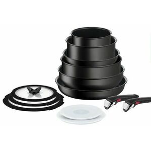 Tefal L3999953 Ingenio Black Stone Serpenyő készlet 13 részes kép