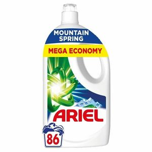 Ariel Mountain Spring folyékony Mosószer 3, 87L - 86 mosás kép