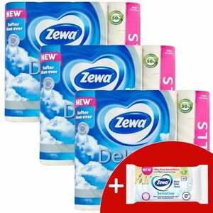 Zewa Deluxe Delicate Care 3 rétegű Toalettpapír 3x32 tekercs + Aj... kép