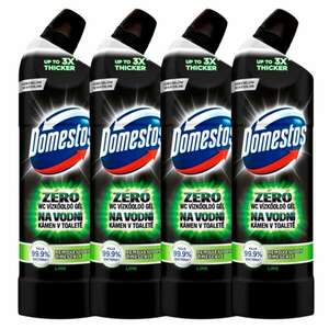 Domestos zéró Lime WC vízkőoldó gél fertőtlenítő hatással, 4x750 ml kép