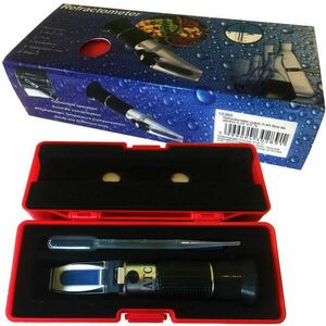 Refractometer 0-40 Brix és 0-25 V/V % alkohol kép