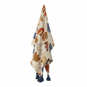 Barna újrahasznosított pamut takaró 130x160 cm Anniversary – Bloomingville kép