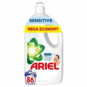 Ariel Sensitive folyékony Mosószer 3, 87L - 86 mosás kép