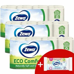 Zewa Eco Comfort 3 rétegű Toalettpapír 3x16 tekercs + Ajándék ned... kép