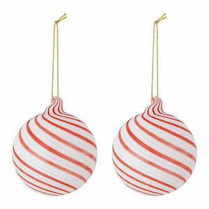 Üveg karácsonyfadísz készlet 2 db-os ø 8 cm Zwirl – Bloomingville kép