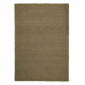 Khaki kézi szövésű gyapjú szőnyeg 160x230 cm Harris Boucle – Flair Rugs kép
