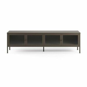 Szürke fém TV-állvány 160x50x35 cm Layna – Marckeric kép