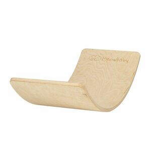 Natúr színű borovi fenyő egyensúlyozó deszka 80x30x18 cm Montessori – Meowbaby kép
