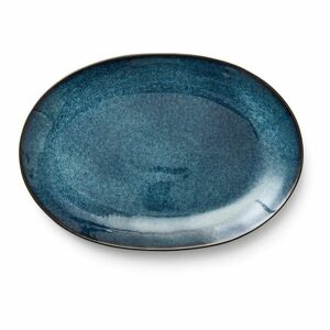 Fekete-kék kőedény tányér Gastro Dark Blue/Black – Bitz kép