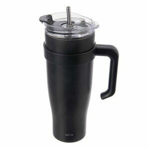 Fekete termobögre szívószállal 1, 2 l Termo – Orion kép