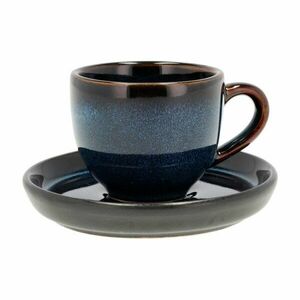 Fekete-kék kerámia eszpresszó csésze 70 ml Gastro Dark Blue/Black – Bitz kép