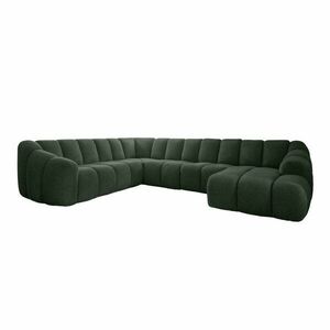 Sötétzöld sarokkanapé (bal oldali-U alakú) Shell – Miuform kép