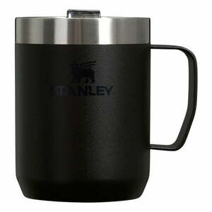 Fekete rozsdamentes acél termobögre 230 ml Stay-Hot Camp Mug Black – Stanley kép