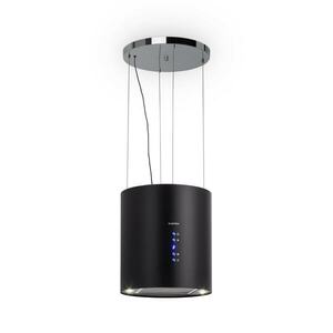 Klarstein Barett, sziget páraelszívó, Ø 35 cm, légkeringetés, 522 m³/ó, LED, aktívszén szűrő, fekete kép