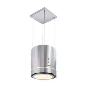 Klarstein Tron Ambience sziget páraelszívó Ø38cm, 540m³/h légáram, LED, rozsdamentes acél kép
