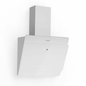 Klarstein Aurica 60, páraelszívó, 60 cm, 610 m³/ó, LED, érintőképernyős, üveg, fehér kép