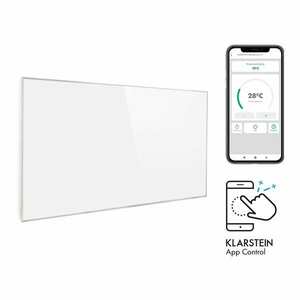 Klarstein Wonderwall 600 Smart, infravörös hősugárzó, 60 x 100 cm, 600 W, heti időzítő, IP24, fehér kép