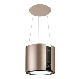 Klarstein Skyfall, sziget páraelszívó, Ø 45 cm, légkeringetés, 413 m³/ó, LED, nemesacél, arany kép