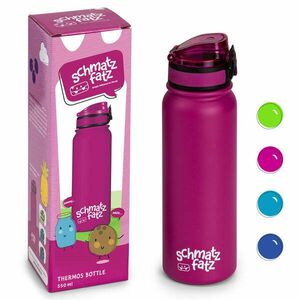 Klarstein schmatzfatz gyermek szigetelt ivópalack 550 ml rozsdamentes acél | ABS | BPA-mentes kép