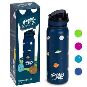 Klarstein schmatzfatz gyermek szigetelt ivópalack 550 ml rozsdamentes acél | ABS | BPA-mentes kép