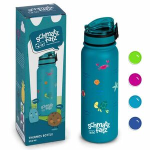 Klarstein schmatzfatz gyermek szigetelt ivópalack 550 ml rozsdamentes acél | ABS | BPA-mentes kép