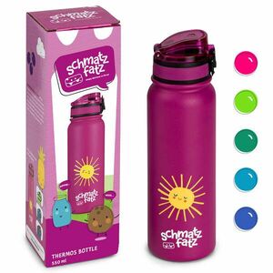 Klarstein schmatzfatz gyermek szigetelt ivópalack 550 ml rozsdamentes acél | ABS | BPA-mentes kép