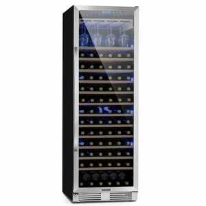 Klarstein Vinovilla Grande 165 Built-in Uno, borhűtő, 425 l, 165 pl. Üvegajtó kép