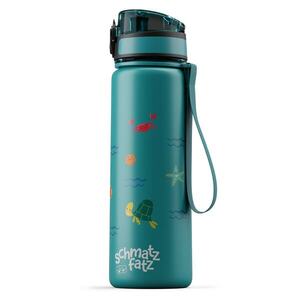 Klarstein schmatzfatz gyermek sport ivópalack 500 ml | Tritán | Műanyag nyak | Hordozószíj | BPA-mentes | Ajándékcsomagolás kép