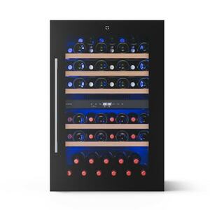 Klarstein Illuminosa beépíthető borhűtő | Dualzone | UV-védelem | 143 liter | 57 palack | 60 cm kép