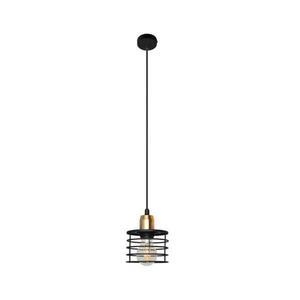 Csillár zsinóron EDISON 1xE27/60W/230V W-KM 1366/1 BK+BR kép