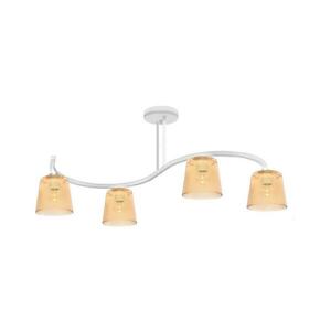 Csillár LUCEA 4xE27/15W/230V fehér/narancssárga W-8020/4 WT+GO kép