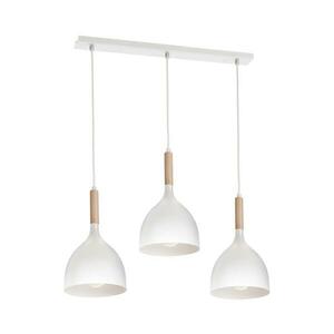 Csillár zsinóron NOAK WOOD 3xE27/15W/230V fehér/bükkfa 1196 kép