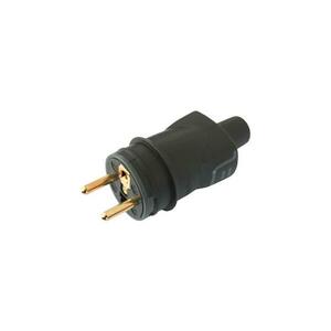 Legrand 50445 - Gumi dugvilla 2P+T 16A/250V IP44 fekete 50445 kép