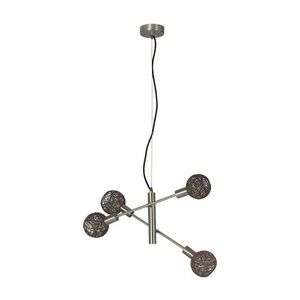Briloner 4814-042 - Csillár zsinóron NATURE 5xE14/5, 5W/230V 4814-042 kép