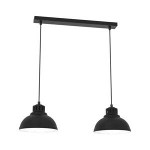 Csillár zsinóron SVEN 2xE27/15W/230V fekete 9082 kép