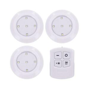 WL906 - 3 darabos szett: dimmelhető LED világítótest távirányítóval LED/3xAAA WL906 kép