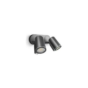 Steinel 058647 - Kültéri lámpa érzékelővel SPOT DUO 2xGU10/7, 5W/230V IP44 058647 kép