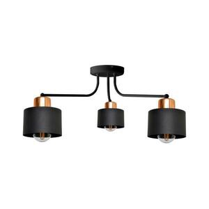 Csillár EDISON 3xE27/15W/230V P-1360/3 BK+BR kép