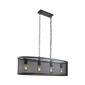 Searchlight - Csillár láncon FISHNET 4xE27/60W/230V fekete 2484-4BK kép