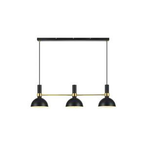 Markslöjd 106971 - Csillár zsinóron LARRY 3xE27/60W/230V fekete/arany 106971 kép