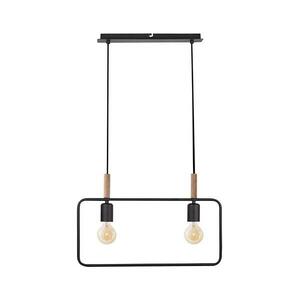 Csillár zsinóron FRAME 2xE27/60W/230V fekete 32-73518 kép