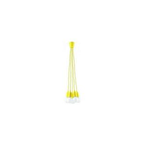 Csillár zsinóron DIEGO 5xE27/60W/230V sárga SL.0580 kép