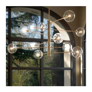 Ideal Lux - LED Csillár rúdon EQUINOXE 12xG4/2W/230V átm. 124 cm réz/átlátszó 200125 kép